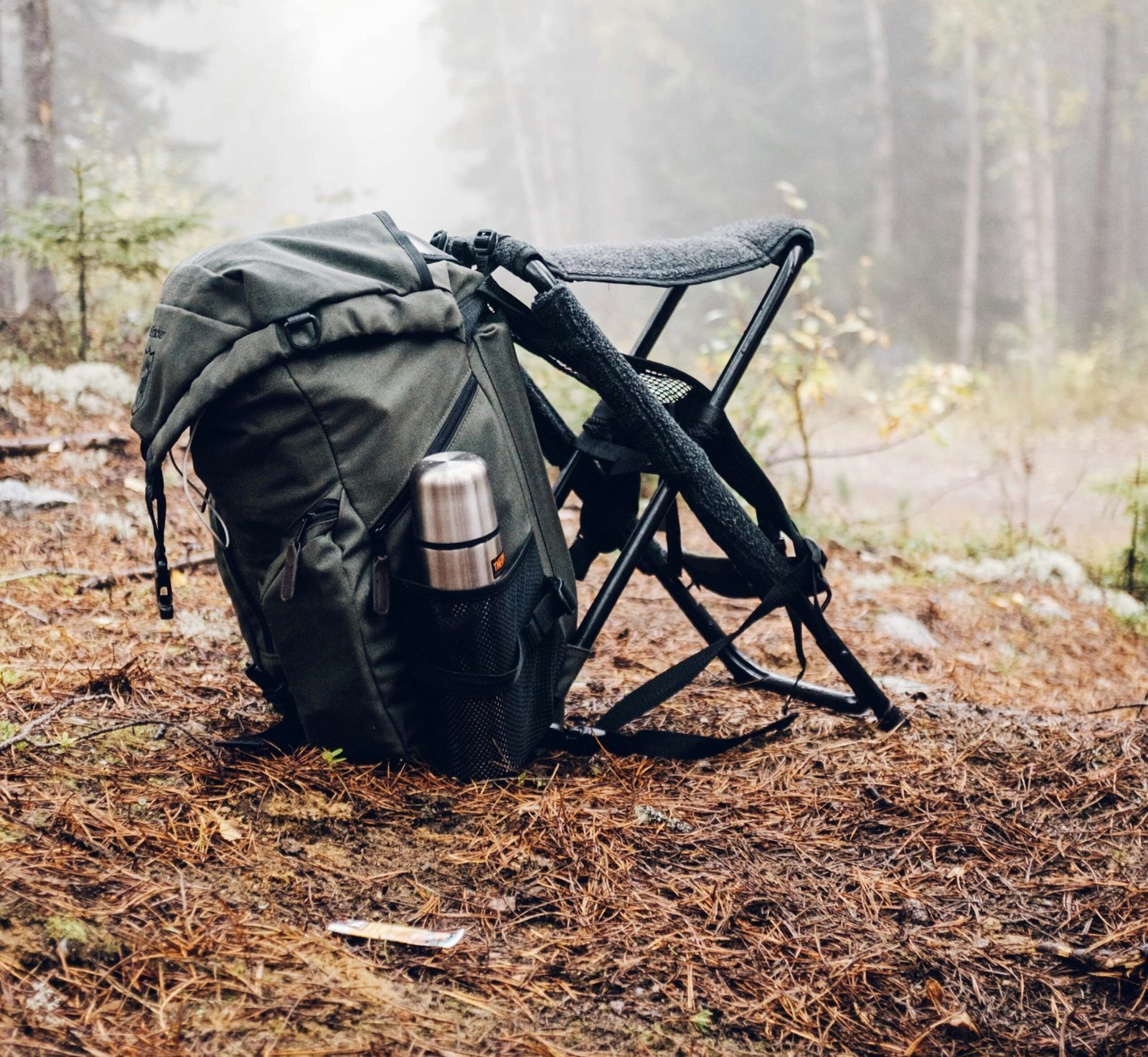 a camping bag with camping gear Luke Roams